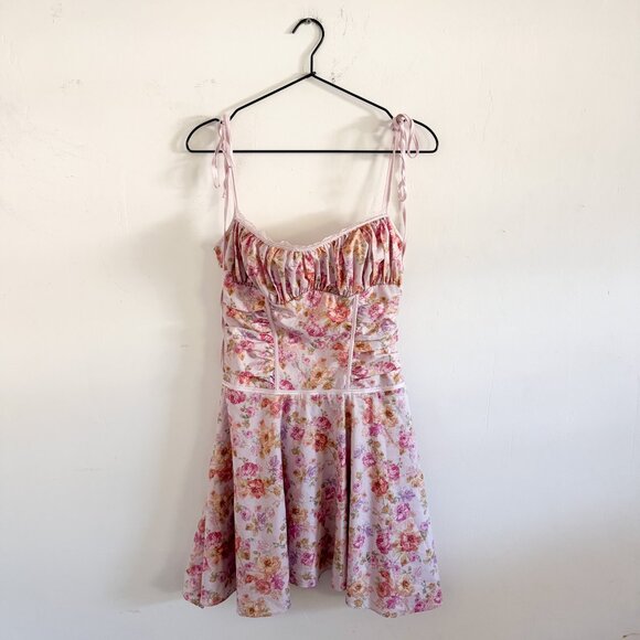 House of CB Pink Floral Alejandra Corset Mini Dress S - Picture 2 of 7